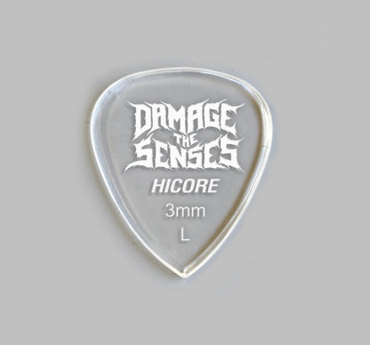 Acrylic Pick - Hi Core 3mm (Clear) Damage The Senses