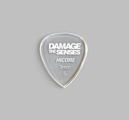 Acrylic Pick - Hi Core 3mm (Clear) Damage The Senses