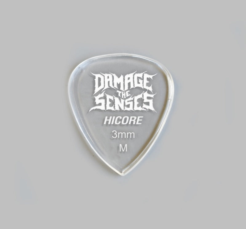 Acrylic Pick - Hi Core 3mm (Clear) Damage The Senses