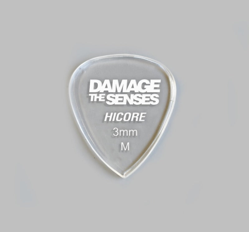 Acrylic Pick - Hi Core 3mm (Clear) Damage The Senses