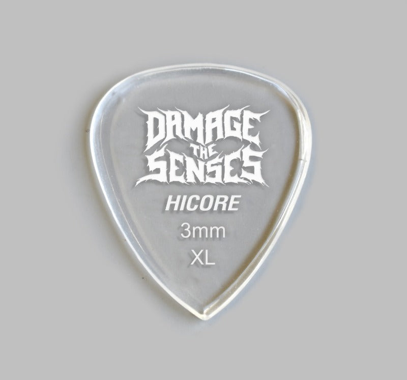 Acrylic Pick - Hi Core 3mm (Clear) Damage The Senses