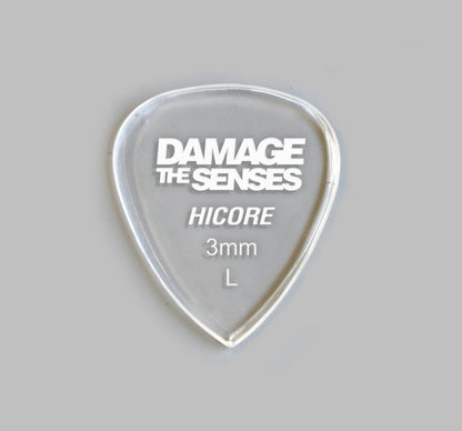 Acrylic Pick - Hi Core 3mm (Clear) Damage The Senses