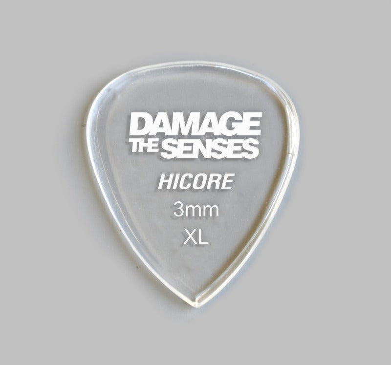 Acrylic Pick - Hi Core 3mm (Clear) Damage The Senses