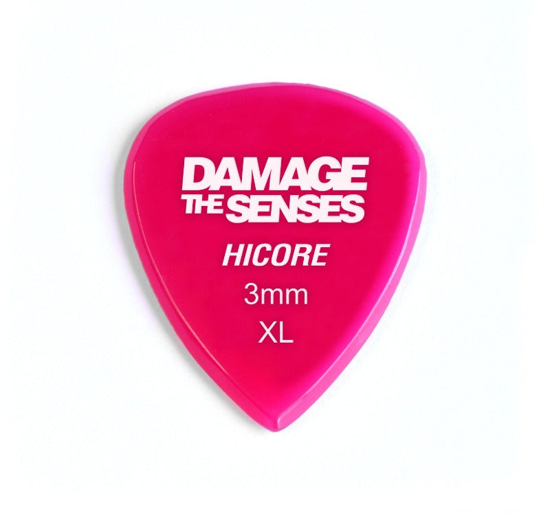 Acrylic Pick - Hi Core 3mm (Fuschia) Damage The Senses