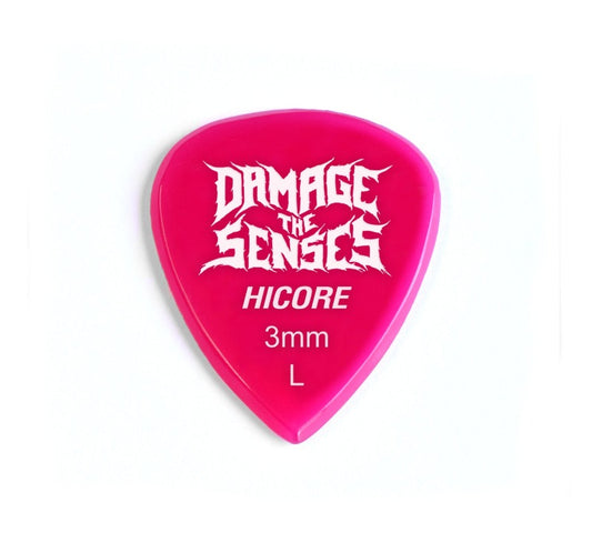 Acrylic Pick - Hi Core 3mm (Fuschia) Damage The Senses