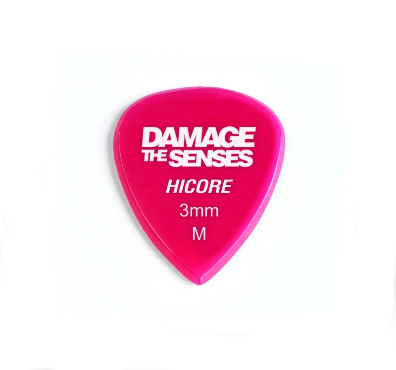 Acrylic Pick - Hi Core 3mm (Fuschia) Damage The Senses