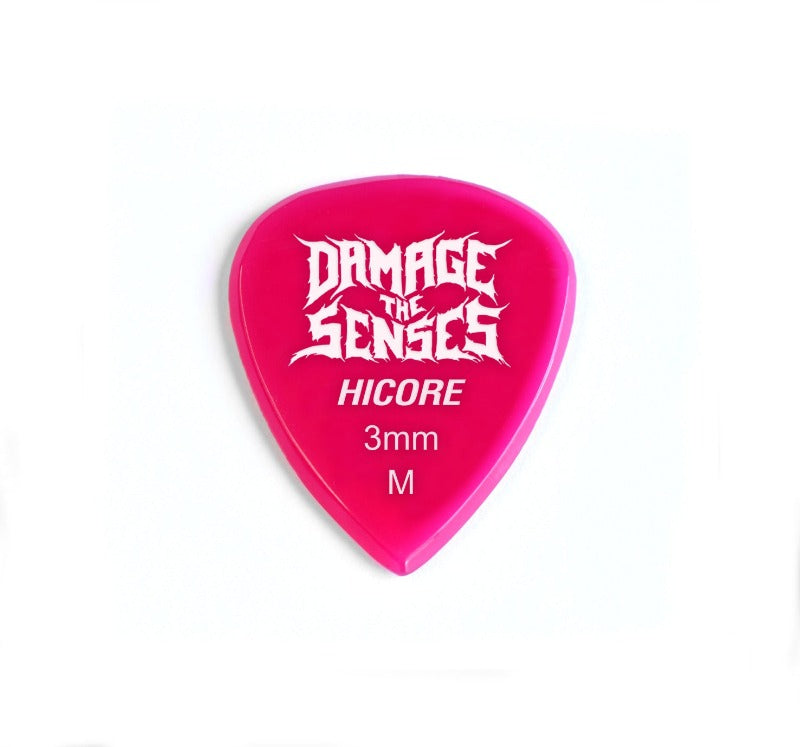 Acrylic Pick - Hi Core 3mm (Fuschia) Damage The Senses