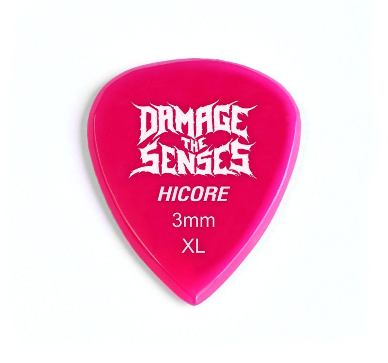 Acrylic Pick - Hi Core 3mm (Fuschia) Damage The Senses