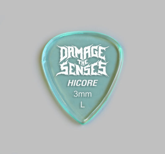 Acrylic Pick - Hi Core 3mm (Glass Green) Damage The Senses