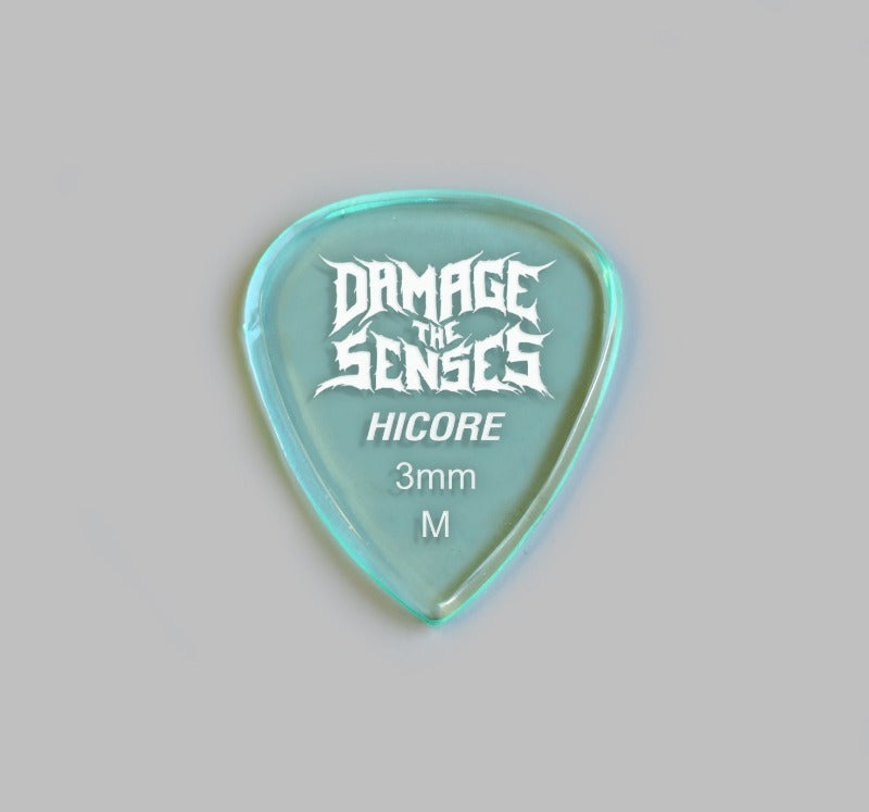 Acrylic Pick - Hi Core 3mm (Glass Green) Damage The Senses