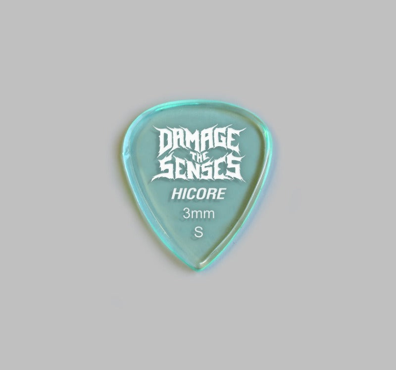 Acrylic Pick - Hi Core 3mm (Glass Green) Damage The Senses