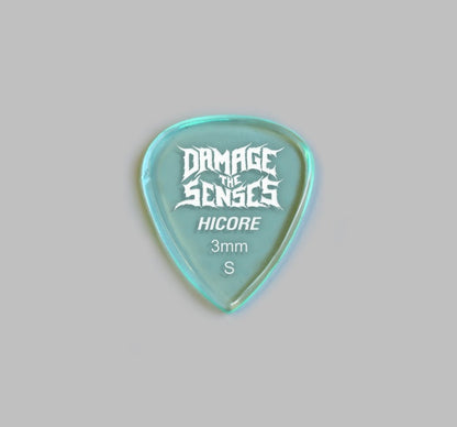 Acrylic Pick - Hi Core 3mm (Glass Green) Damage The Senses