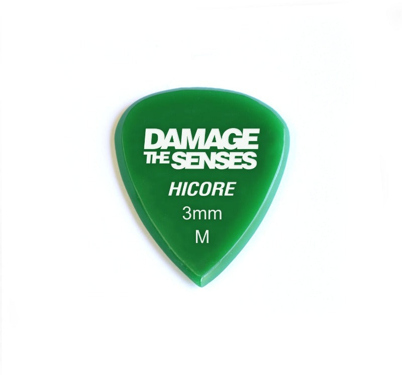 Acrylic Pick - Hi Core 3mm (Green) Damage The Senses