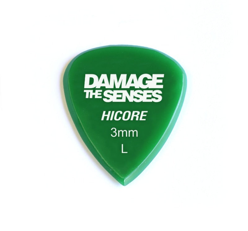 Acrylic Pick - Hi Core 3mm (Green) Damage The Senses