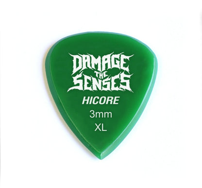 Acrylic Pick - Hi Core 3mm (Green) Damage The Senses