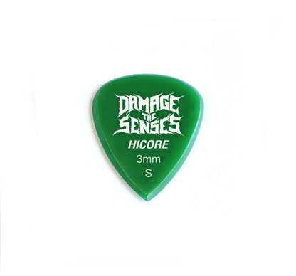 Acrylic Pick - Hi Core 3mm (Green) Damage The Senses