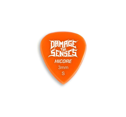 Acrylic Pick - Hi Core 3mm (Orange) Damage The Senses