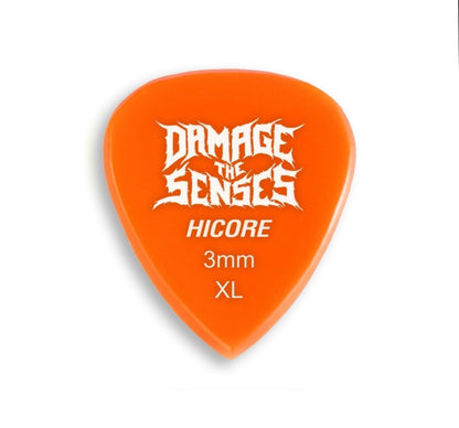 Acrylic Pick - Hi Core 3mm (Orange) Damage The Senses