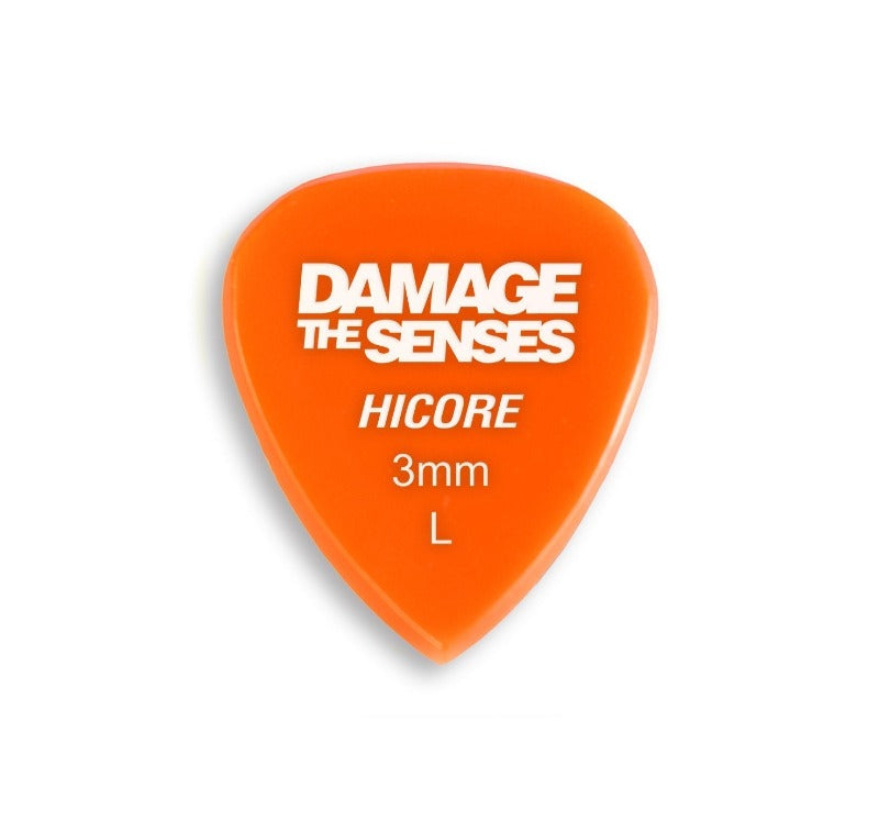 Acrylic Pick - Hi Core 3mm (Orange) Damage The Senses