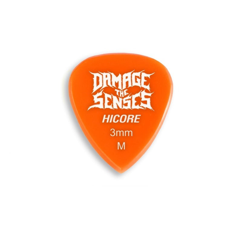 Acrylic Pick - Hi Core 3mm (Orange) Damage The Senses