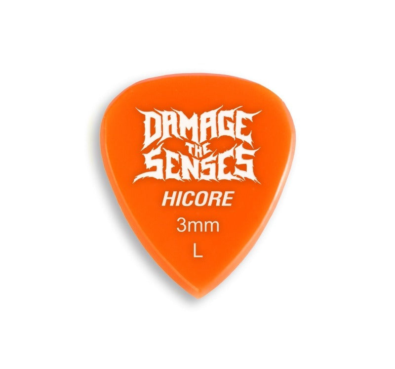 Acrylic Pick - Hi Core 3mm (Orange) Damage The Senses