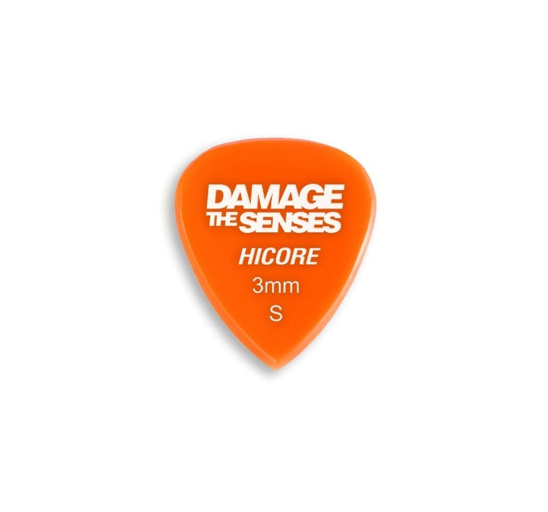 Acrylic Pick - Hi Core 3mm (Orange) Damage The Senses