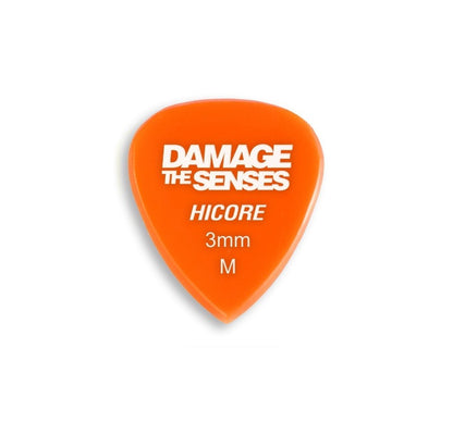 Acrylic Pick - Hi Core 3mm (Orange) Damage The Senses