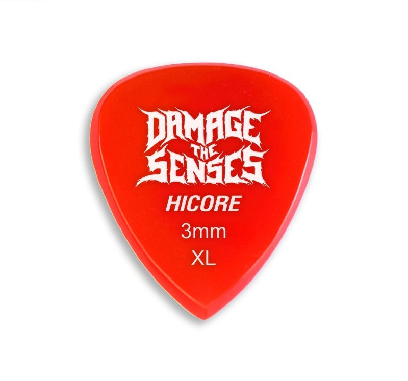 Acrylic Pick - Hi Core 3mm (Red) Damage The Senses