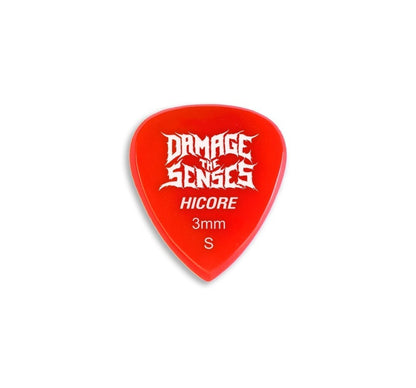 Acrylic Pick - Hi Core 3mm (Red) Damage The Senses