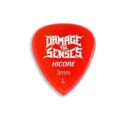 Acrylic Pick - Hi Core 3mm (Red) Damage The Senses