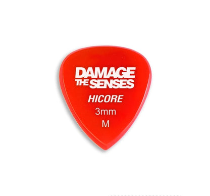 Acrylic Pick - Hi Core 3mm (Red) Damage The Senses