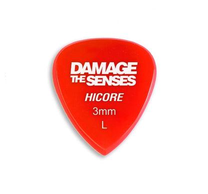 Acrylic Pick - Hi Core 3mm (Red) Damage The Senses