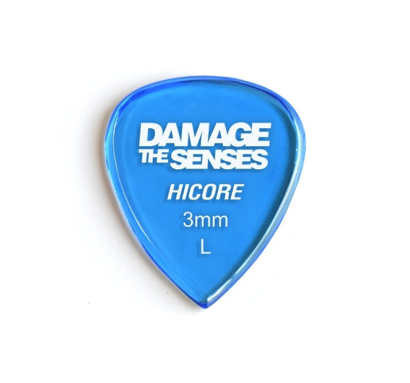 Acrylic Pick - Hi Core 3mm (Trans Blue) Damage The Senses