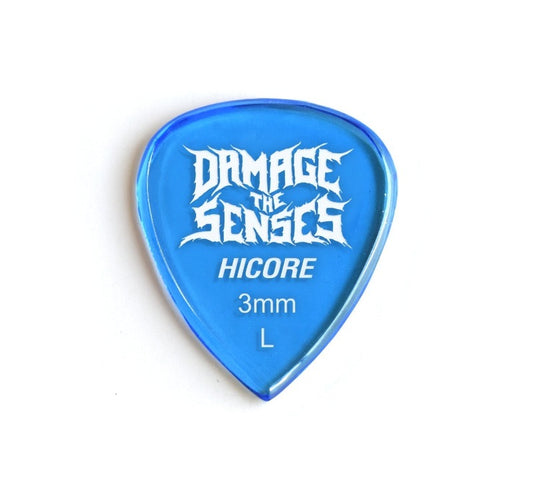 Acrylic Pick - Hi Core 3mm (Trans Blue) Damage The Senses