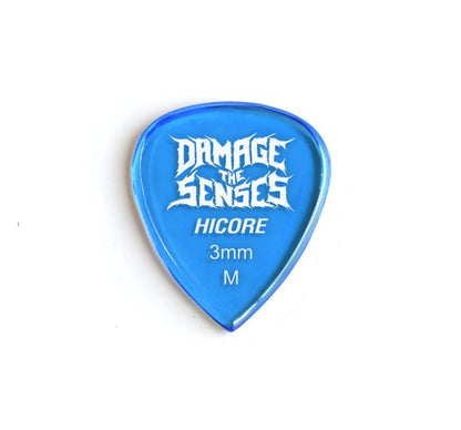 Acrylic Pick - Hi Core 3mm (Trans Blue) Damage The Senses