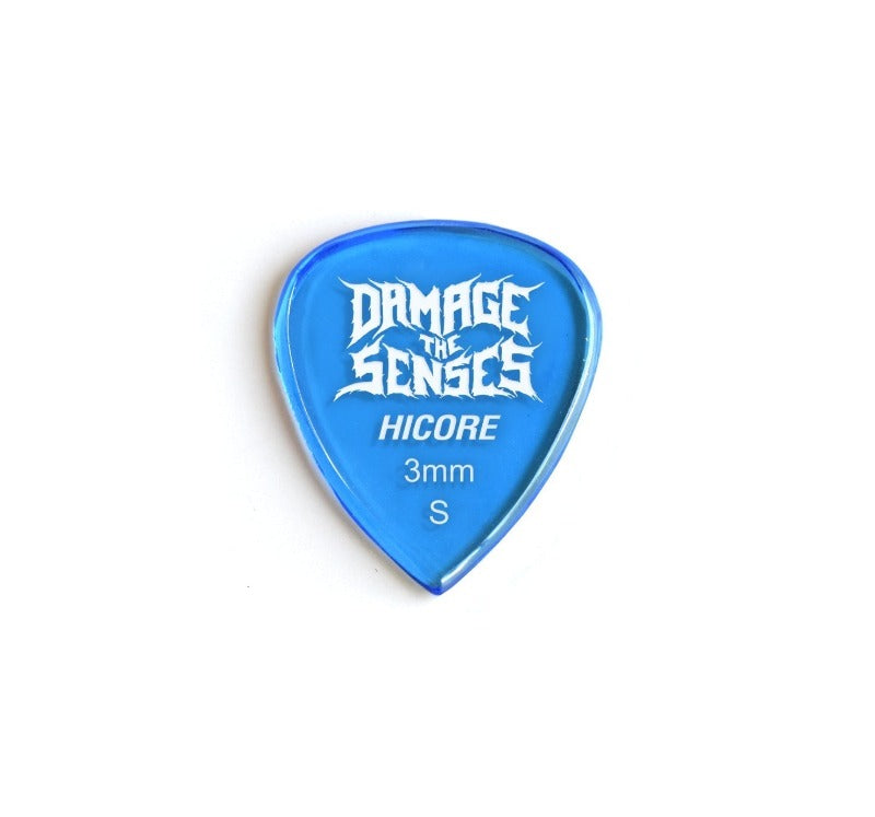 Acrylic Pick - Hi Core 3mm (Trans Blue) Damage The Senses