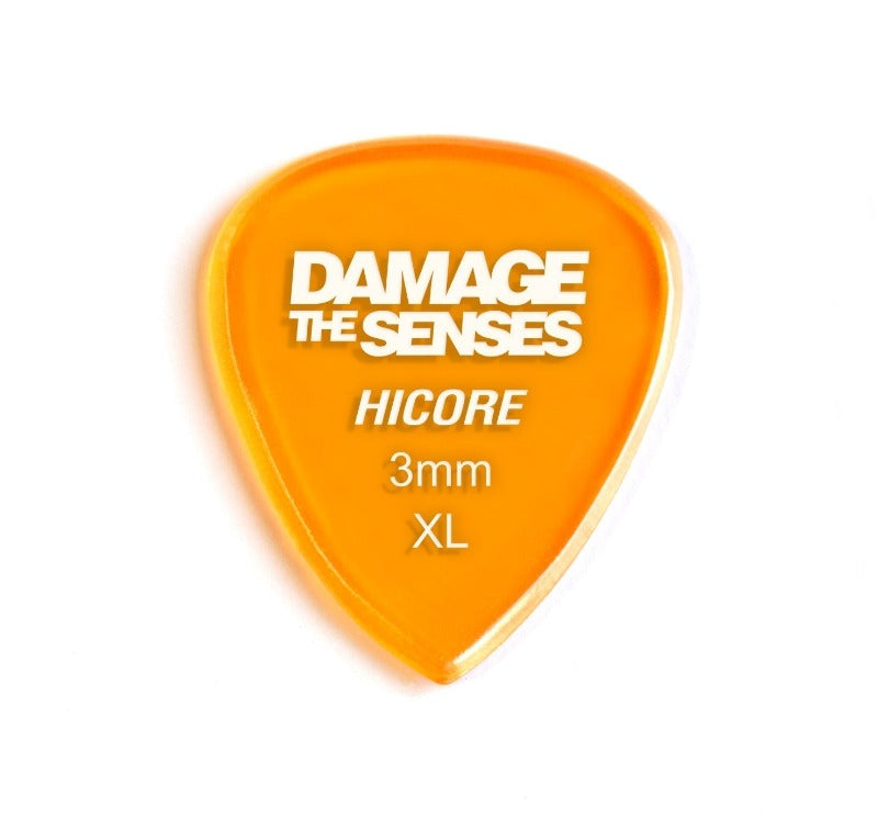 Acrylic Pick - Hi Core 3mm (Trans Orange) Damage The Senses