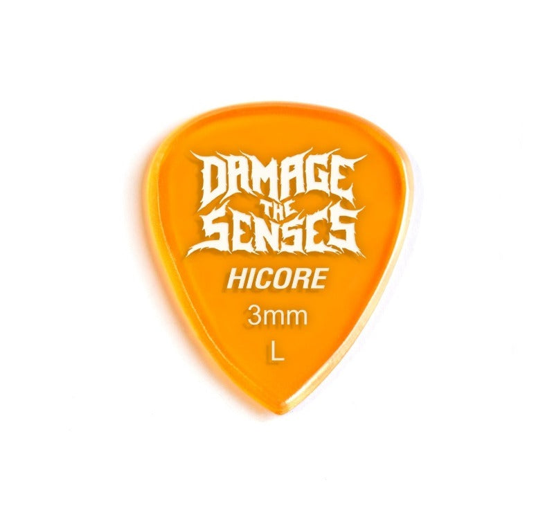 Acrylic Pick - Hi Core 3mm (Trans Orange) Damage The Senses