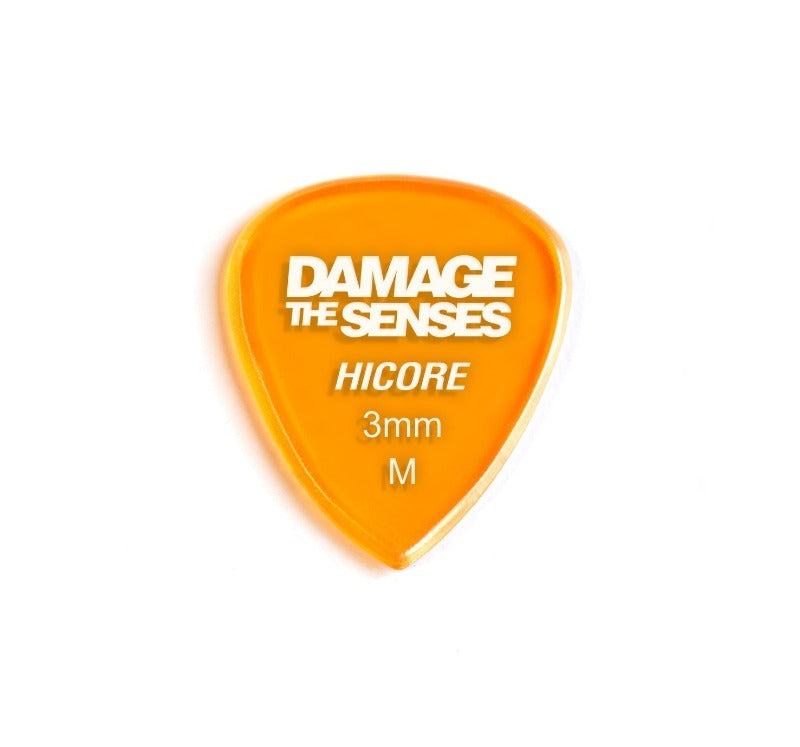 Acrylic Pick - Hi Core 3mm (Trans Orange) Damage The Senses