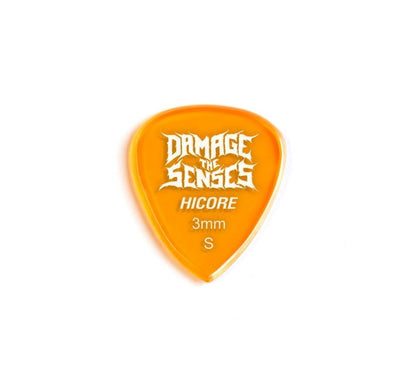 Acrylic Pick - Hi Core 3mm (Trans Orange) Damage The Senses