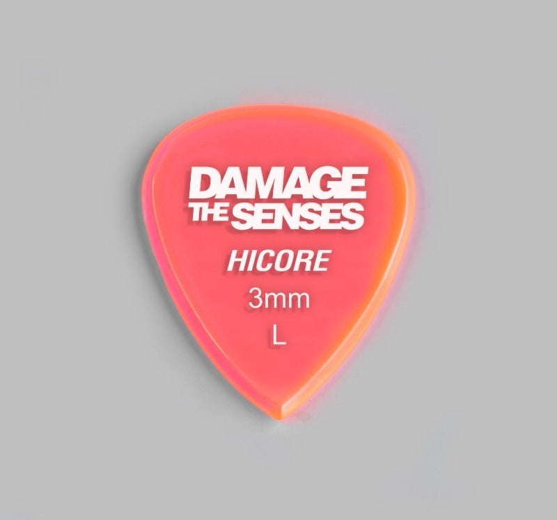 Acrylic Pick - Hi Core 3mm (Trans Pink) Damage The Senses