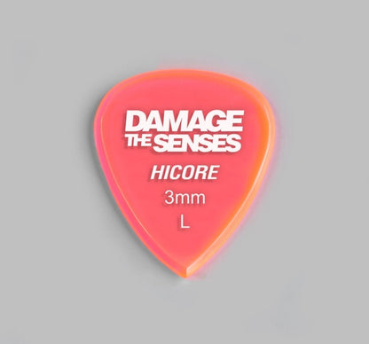 Acrylic Pick - Hi Core 3mm (Trans Pink) Damage The Senses