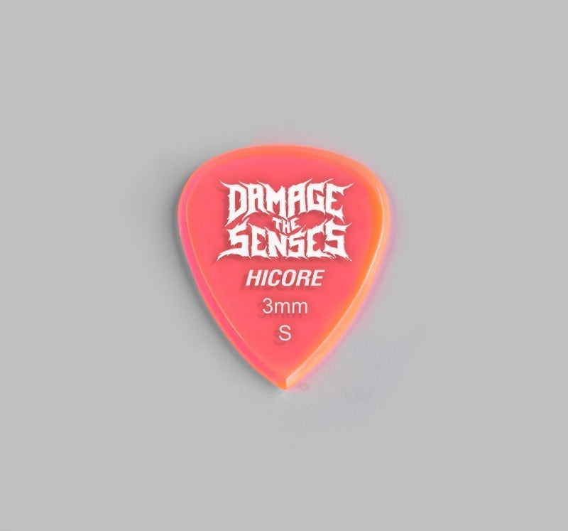 Acrylic Pick - Hi Core 3mm (Trans Pink) Damage The Senses