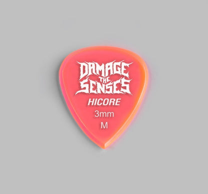 Acrylic Pick - Hi Core 3mm (Trans Pink) Damage The Senses