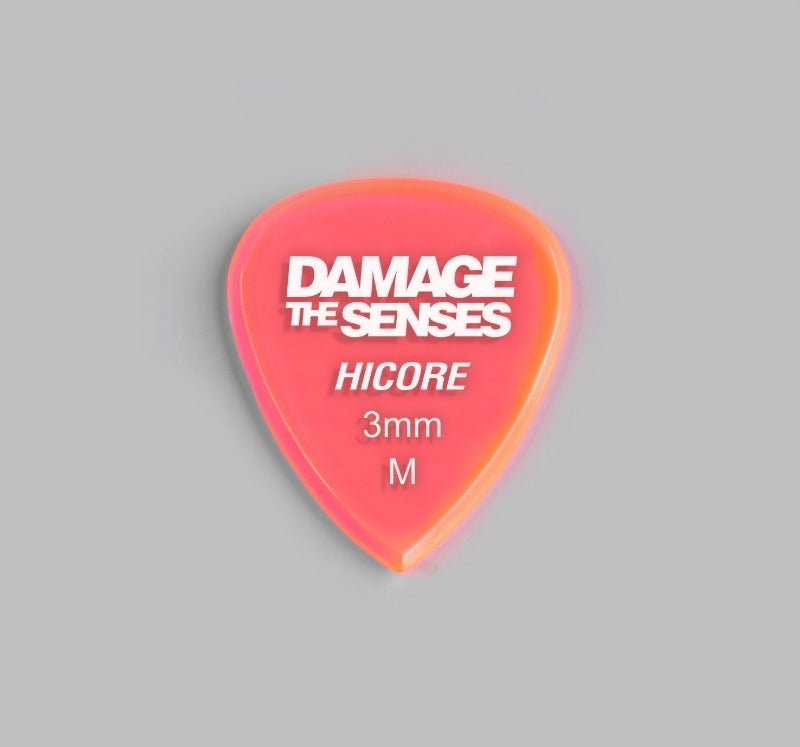 Acrylic Pick - Hi Core 3mm (Trans Pink) Damage The Senses