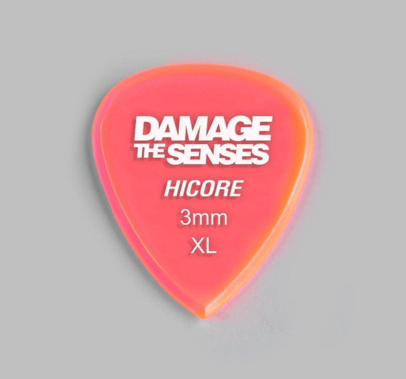 Acrylic Pick - Hi Core 3mm (Trans Pink) Damage The Senses