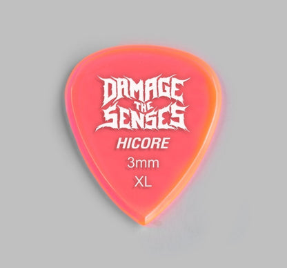 Acrylic Pick - Hi Core 3mm (Trans Pink) Damage The Senses