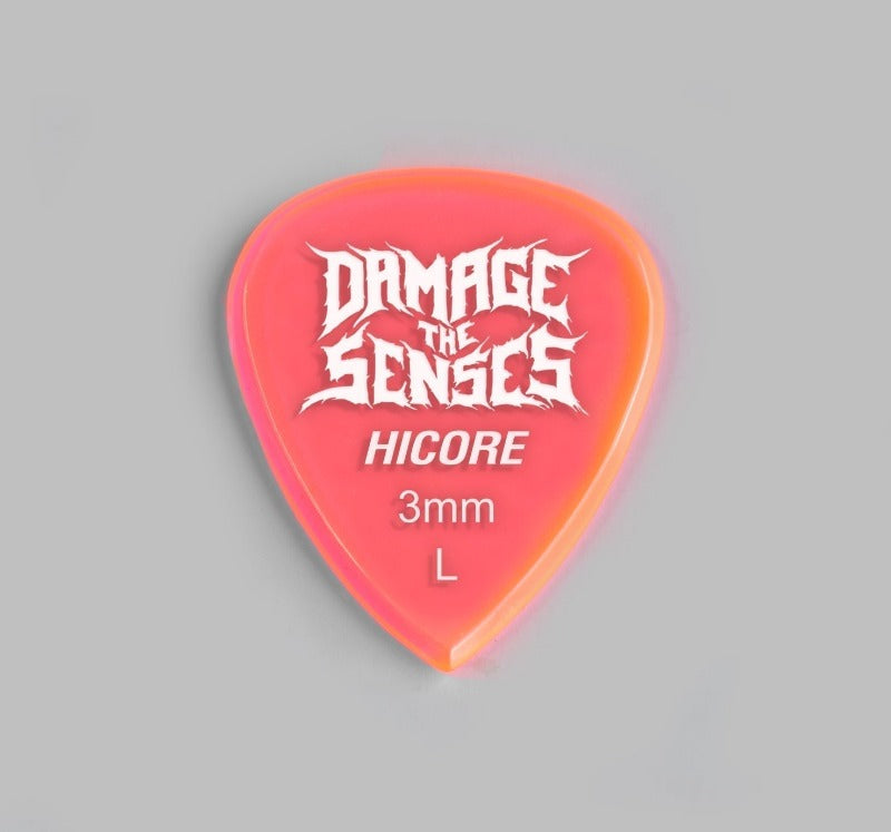 Acrylic Pick - Hi Core 3mm (Trans Pink) Damage The Senses