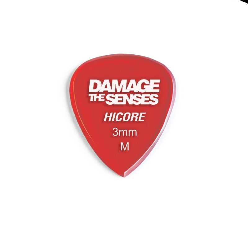 Acrylic Pick - Hi Core 3mm (Trans Red) Damage The Senses