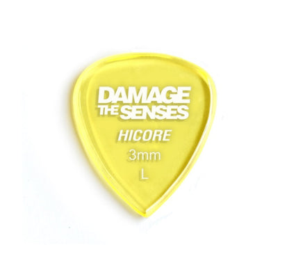 Acrylic Pick - Hi Core 3mm (Trans Yellow) Damage The Senses